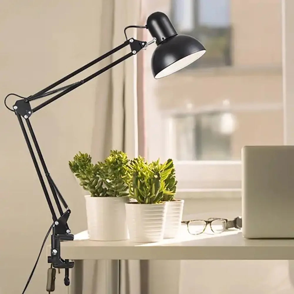 Flexible Adjustable Swing Arm With Clip Study Reading Learning Table Lamps Home Decor Led Desk Lamp