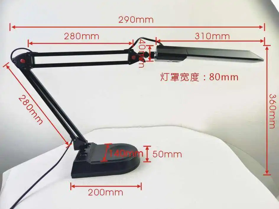 Led Work Lamp With Swing Arm Desk Lamp Office Study Table Lamp Photographic Lighting
