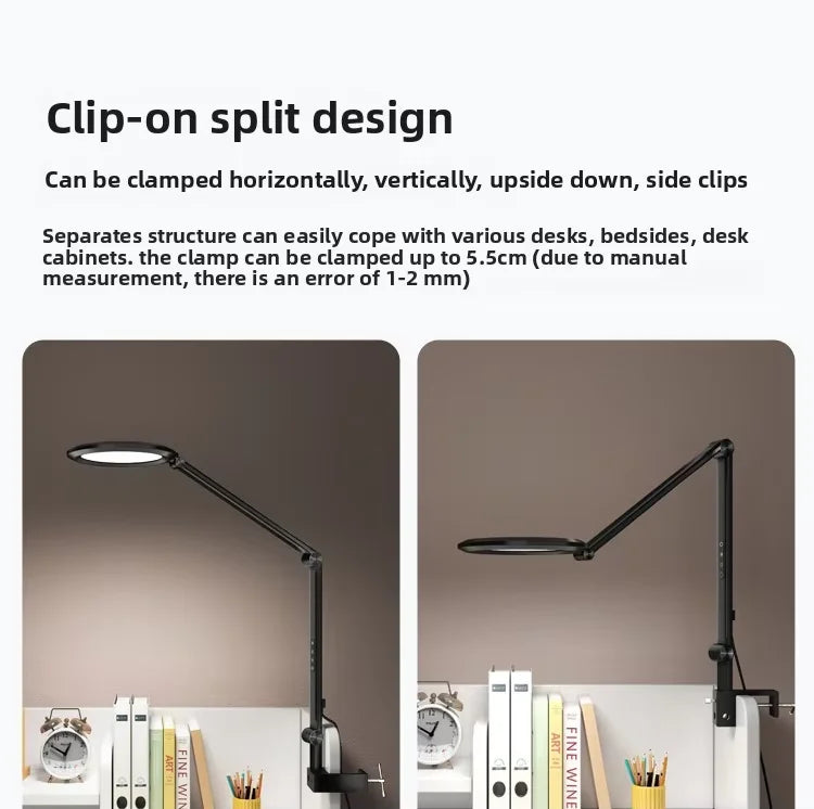 Touch/remote-controlled Foldable Metal Desk Lamp   Adjustable Color Temperature Eye-protection for Bedroom Bedside Use Desk Lamp