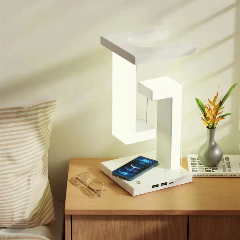 Anti Gravity Reading Desk Light Magnetic Levitation Table Lamp for Bedroom Study Office Decor