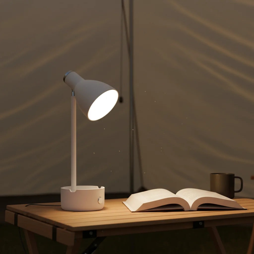 Modern Cordless LED Desk Lamp with Touch Control and Adjustable Light Angle Rechargeable Battery Powered