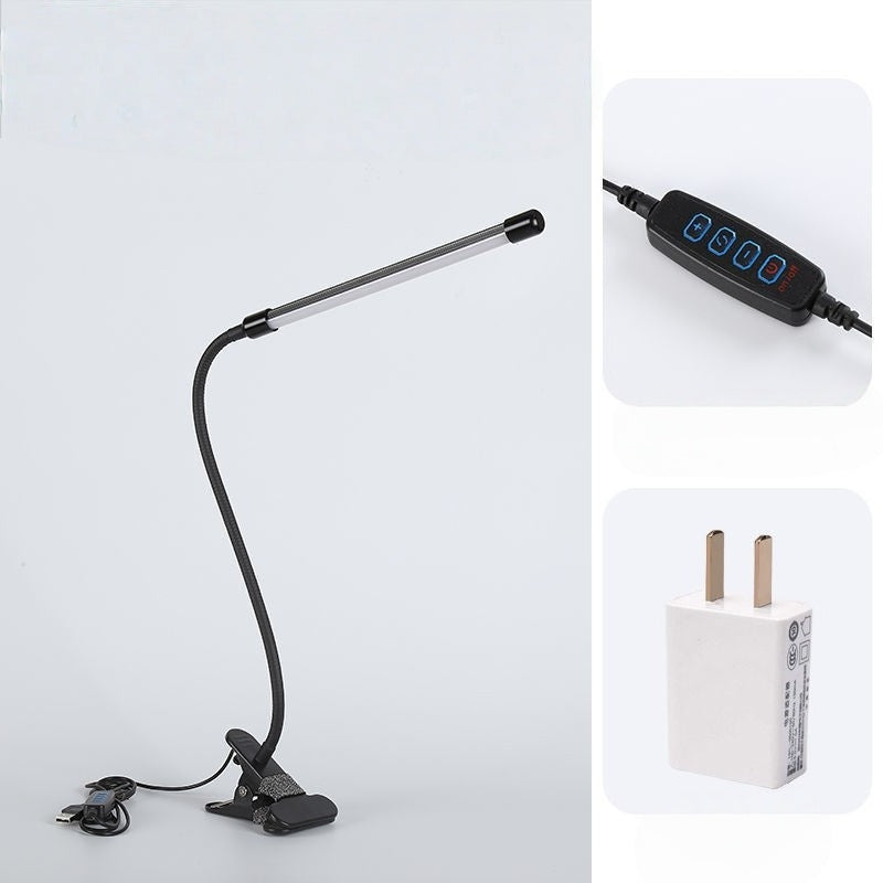 Eye-protection Swing Arm Desk Lamp 3 Light Modes 10 Brightness Clamp Light for Home Office