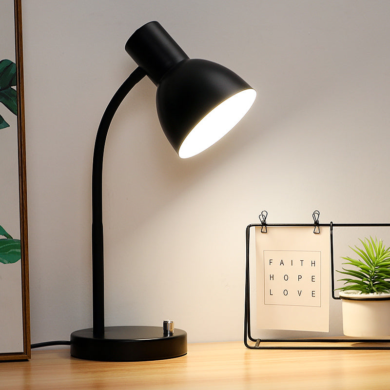 Minimalist Simple Eye Protection Desk Lamp for Study Gooseneck Reading Light for Kids