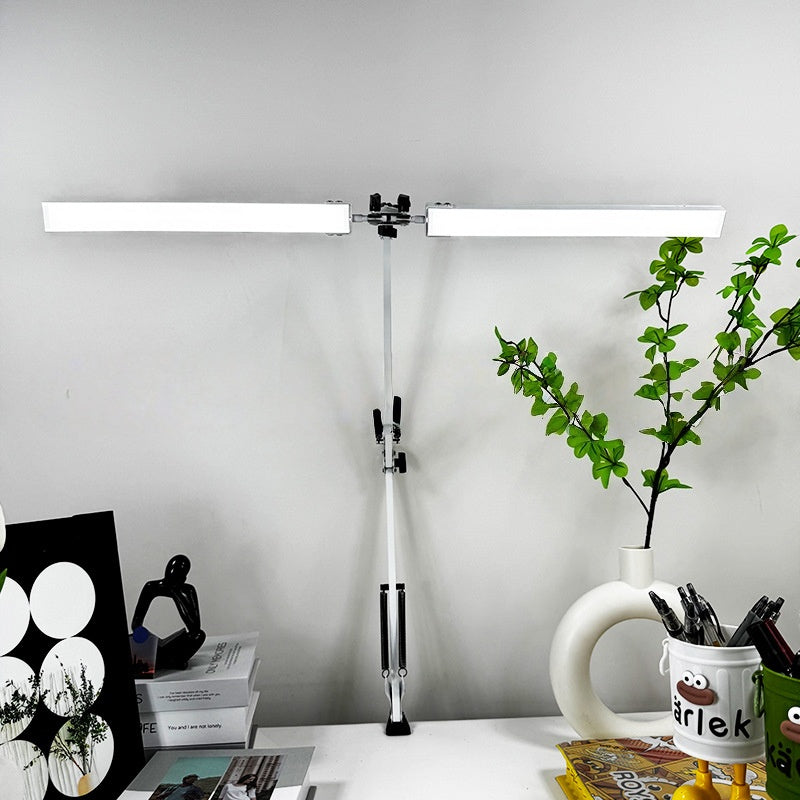 24 Watts 6000K Flexible Daylight Multi-Angle Desk Task Lamp Drafting Table Lights Eye-caring Desk Light with Stepless Dimming