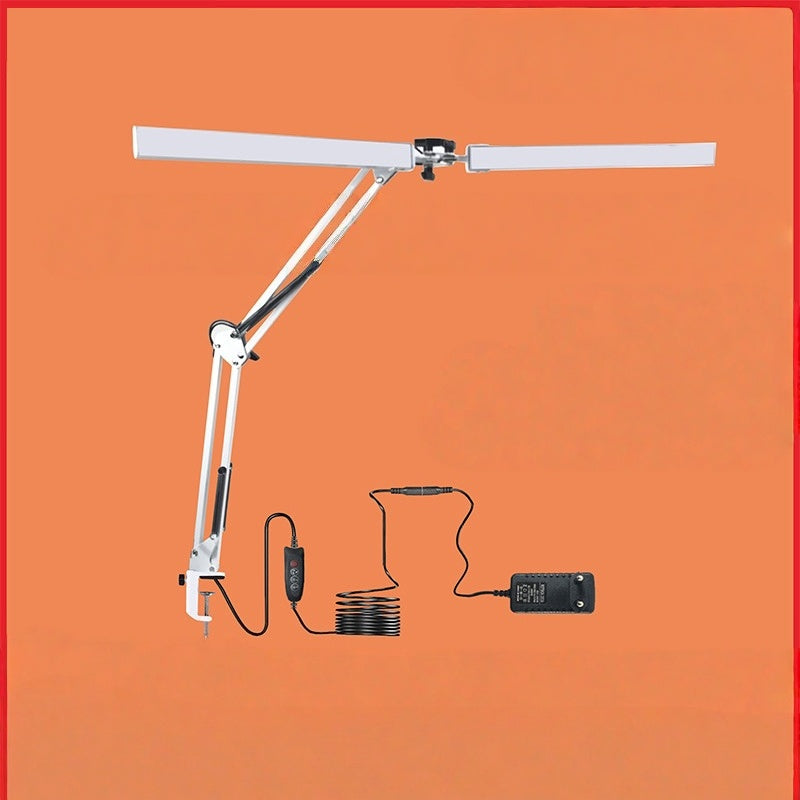 24 Watts 6000K Flexible Daylight Multi-Angle Desk Task Lamp Drafting Table Lights Eye-caring Desk Light with Stepless Dimming