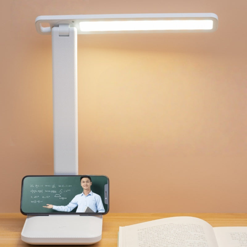 Dimmable LED Desk Lamp Study Table Light Learning Office Livingroom Rechargeable Bedside Lamp