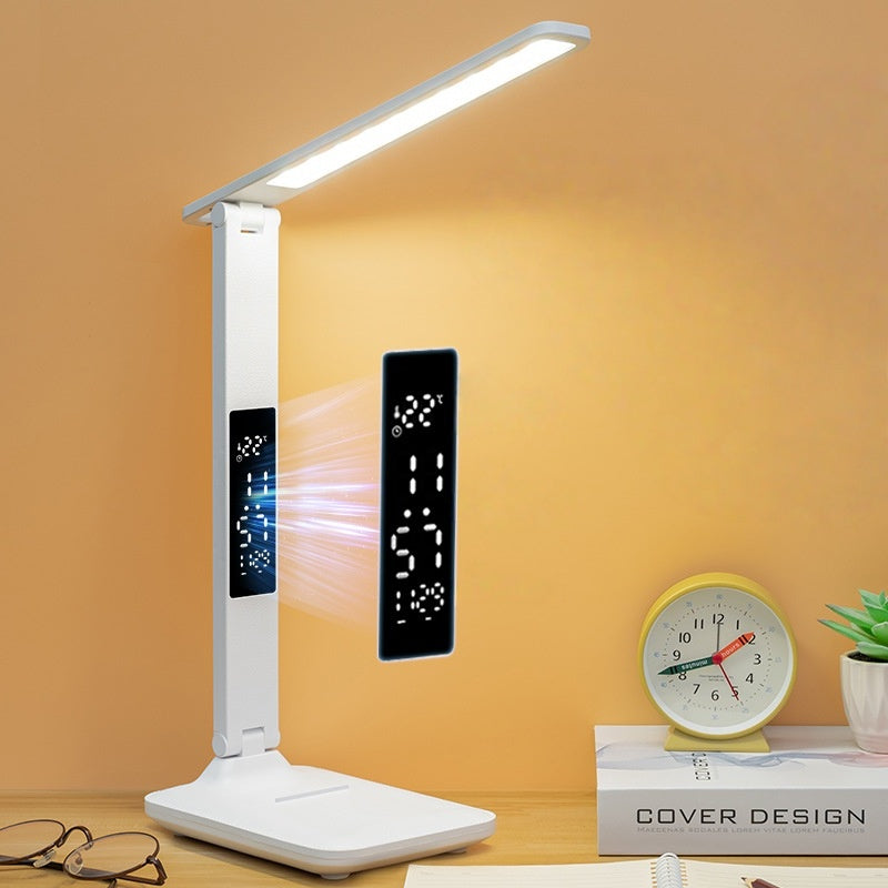 LED Table Lamp with Wireless Charging and USB Port Home Office Desk Light