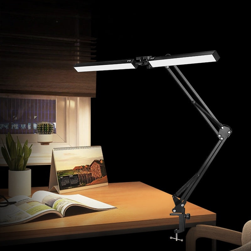 24 Watts 6000K Flexible Daylight Multi-Angle Desk Task Lamp Drafting Table Lights Eye-caring Desk Light with Stepless Dimming