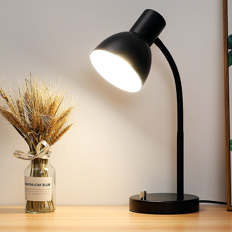 Minimalist Simple Eye Protection Desk Lamp for Study Gooseneck Reading Light for Kids