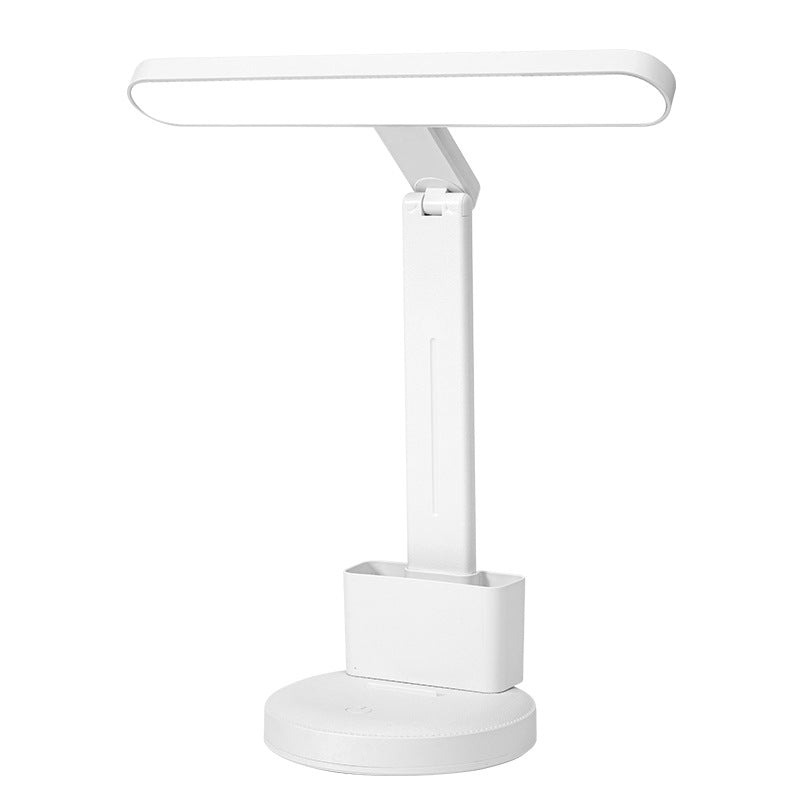 LED Rechargeable Multifunction Table Lamp with Pen Organizer Eye Protection Night Light for Study Bedroom Office