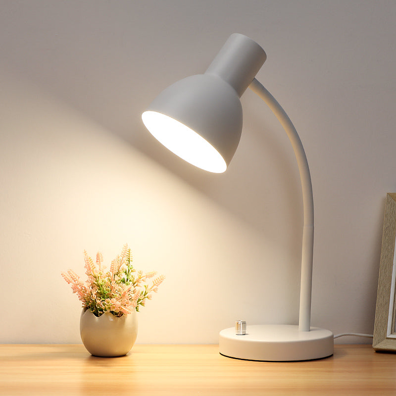 Minimalist Simple Eye Protection Desk Lamp for Study Gooseneck Reading Light for Kids