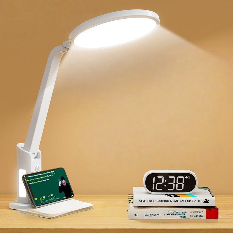 Touch/Remote-Controlled Foldable Metal Table Lamp Adjustable Color Temperature Eye-Protection for Bedroom Bedside Use Table Lamp