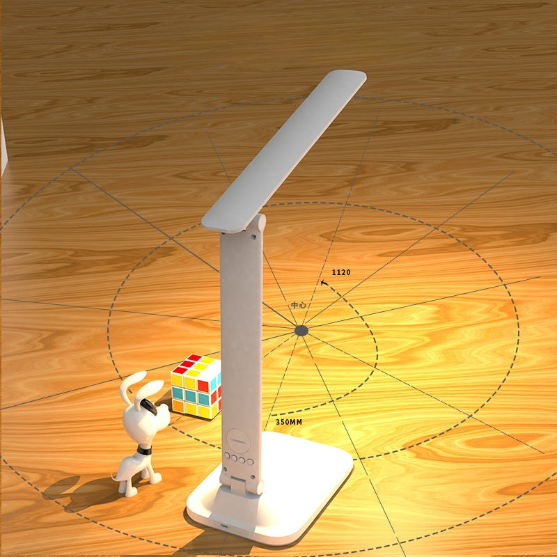 LED Table Lamp with Wireless Charging and USB Port Home Office Desk Light