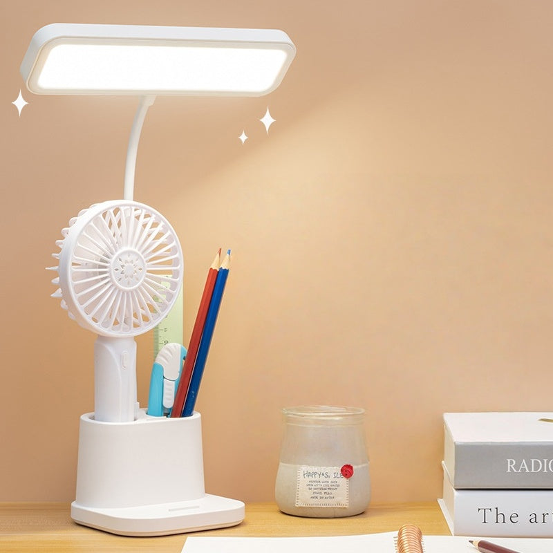 LED Table Lamp with Pen Organizer - Eye Protection Reading Light for School Dorm Gift Night Light