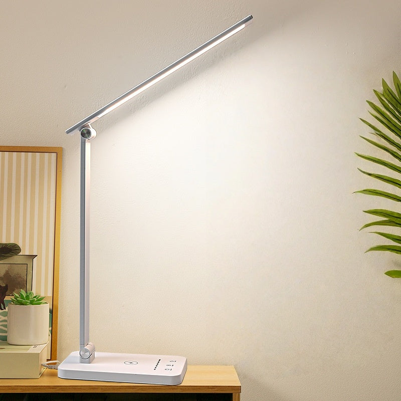Dimmable LED Desk Lamp Study Table Light Learning Office Livingroom Rechargeable Bedside Lamp